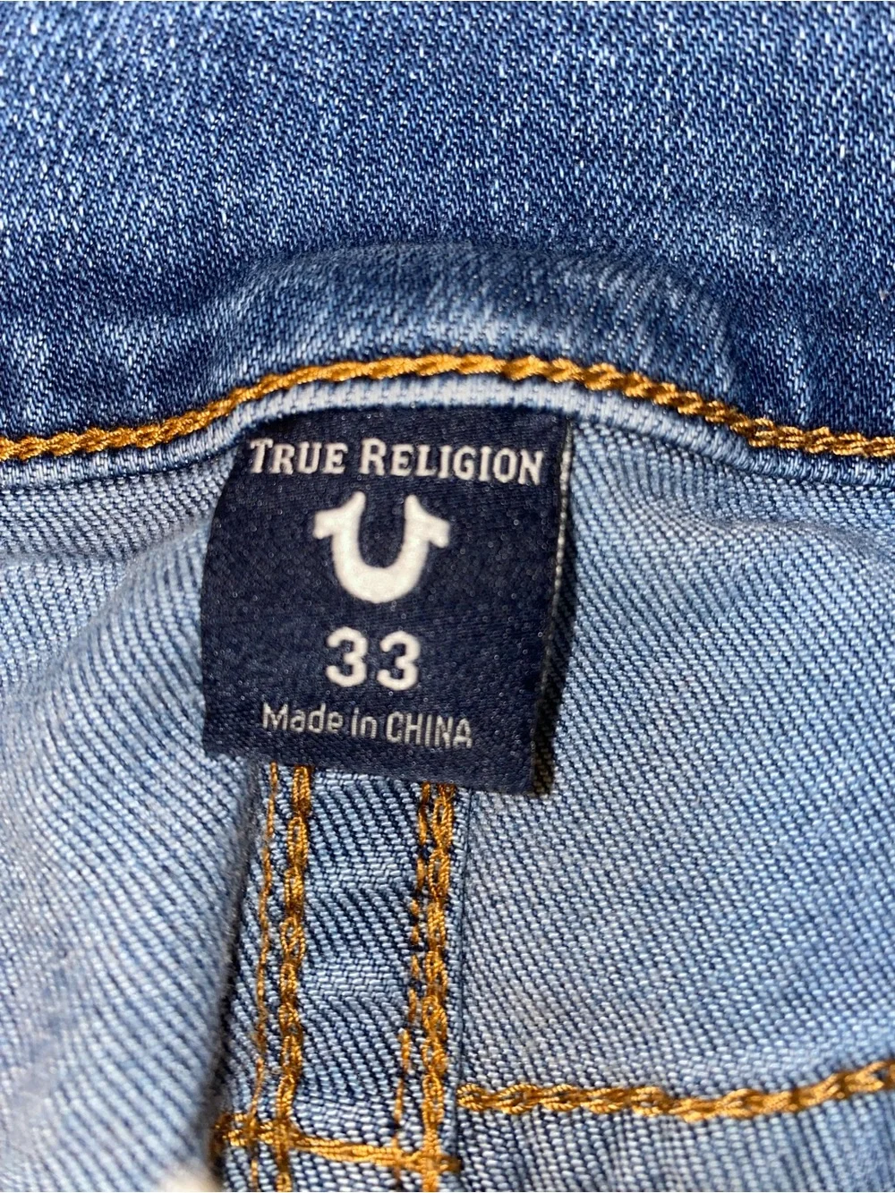 True Religion Geno Jeans Men’s 33 Distressed Vintage Fade